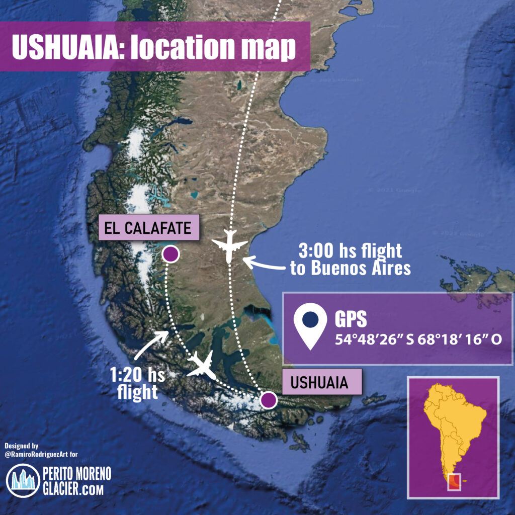 Ushuaia location map
