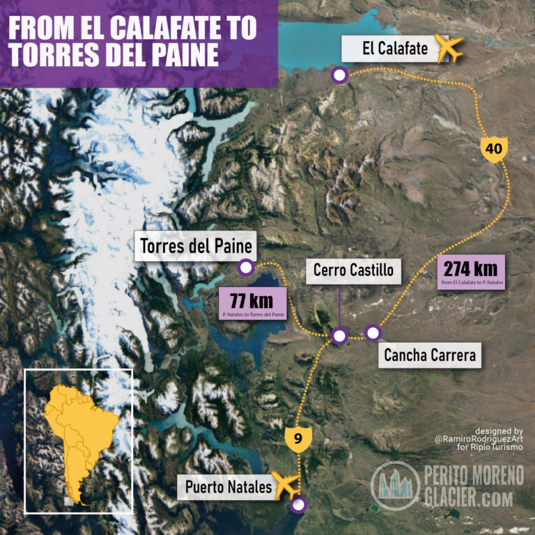 from el calafate to paine map mesa de trabajo 1