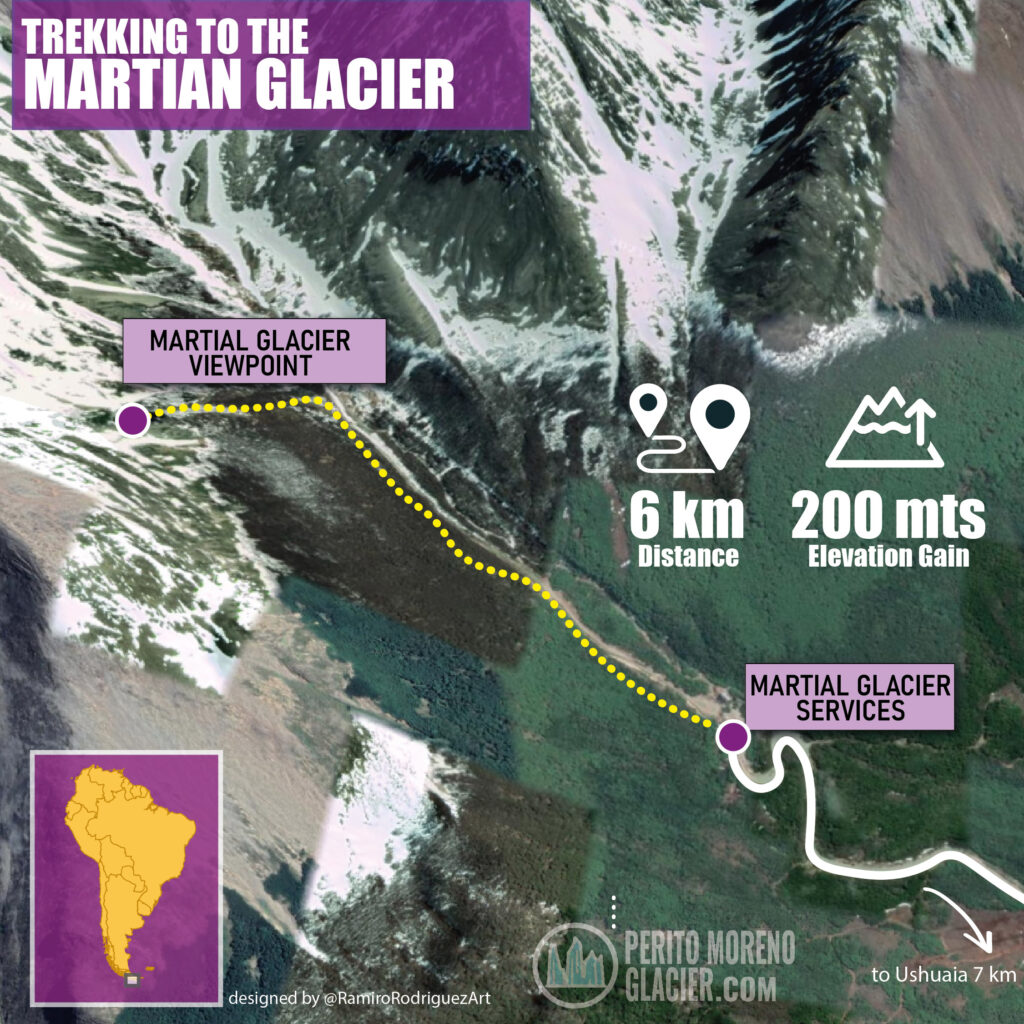 Trekking to Martial Glacier in Ushuaia
