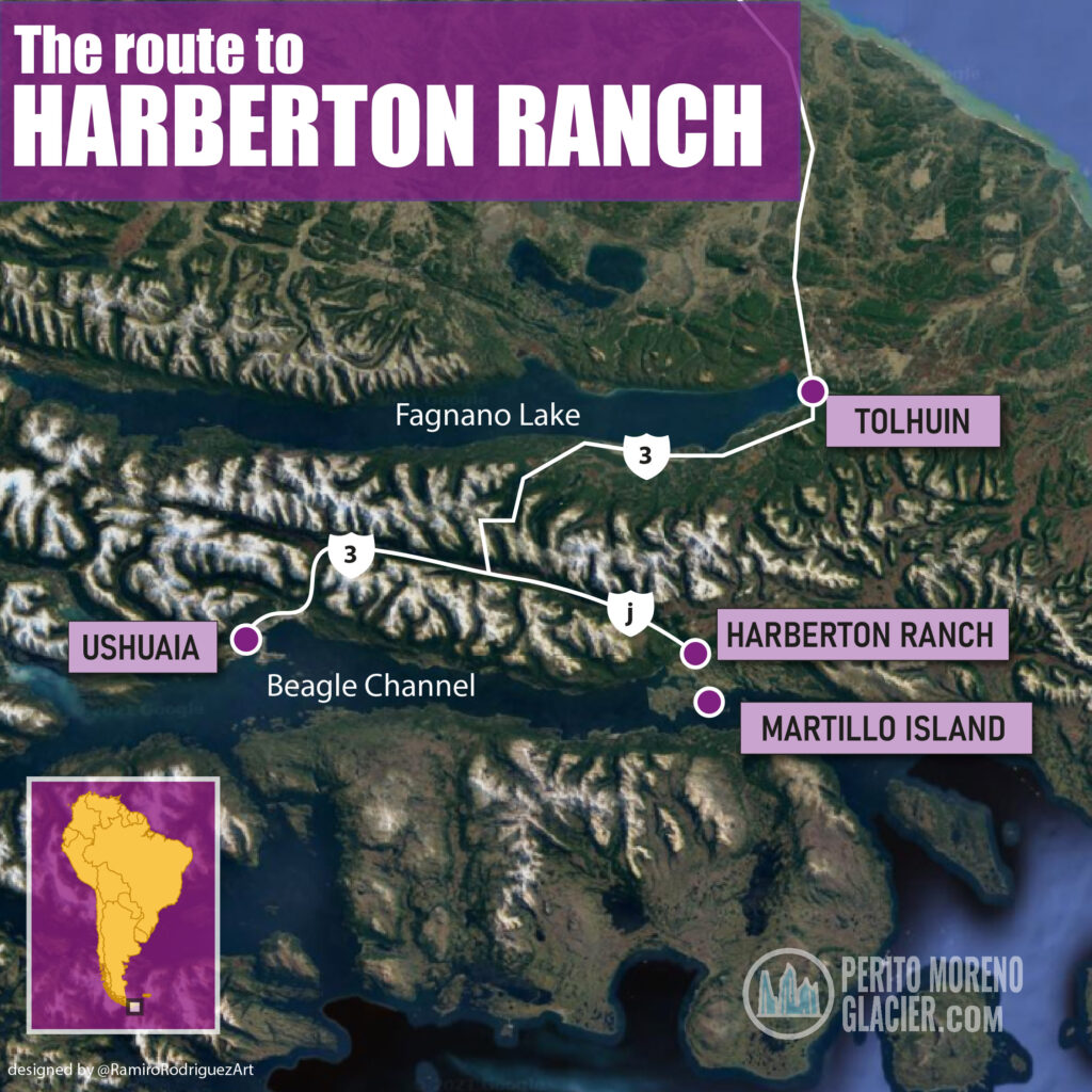 Estancia Harberton map